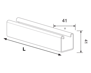 Perfil rodapiés de aluminio con canaleta pasacables DESIGNBASE-CQ